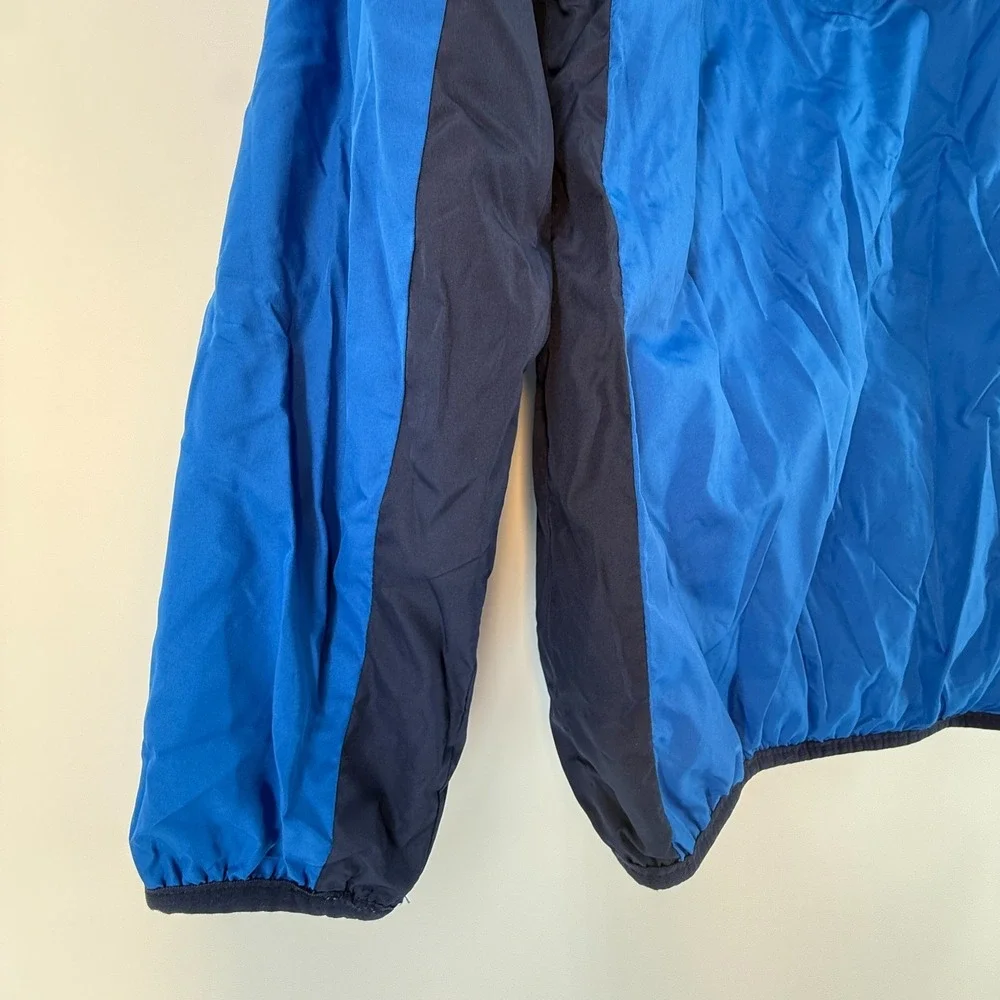 Eddie Bauer Jacket Hooded‎ Boys Sz Medium (10/12) Blue Fleece Lined Winter
